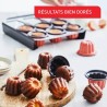 TEFAL CREABAKE 3 moules à cannelés 7,4 cm J3059004