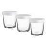 Lot de 3 pots en verre pour Cake Factory Tefal infinity XA633110