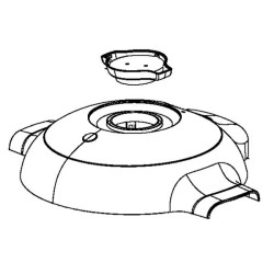 Bouton verrou marron cookeo Moulinex SS-996924