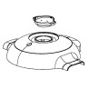 Bouton verrou marron cookeo Moulinex SS-996924